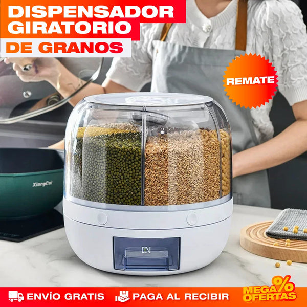DISPENSADOR GIRATORIO 360º | ALIMENTOS Y GRANOS PROTEGIDOS