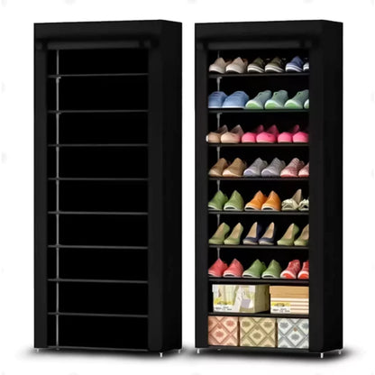 ZAPATERO ORGANIZADOR DE 9 NIVELES CON FORRO