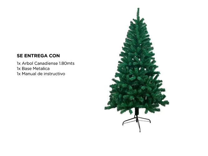Arbol Navidad 1.80 Metros Color Verde